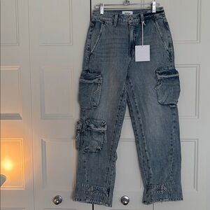 NWT PISTOLA LOS Angeles Bobbie Utility Mis Rise Loose Straight Cargo